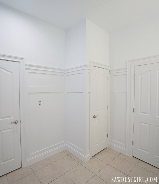 Board And Batten Wainscoting In Basement Bathroom Sawdust Girl