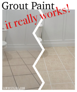 Grout Paint-it really works! - Sawdust Girl®