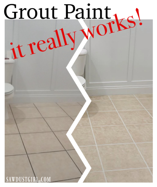 Wow, grout paint really works!