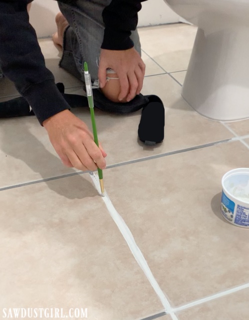 Grout paint - it really works!