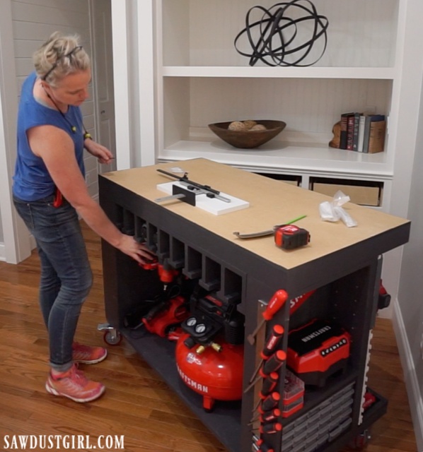 Handy mobile, tool storage, workbench