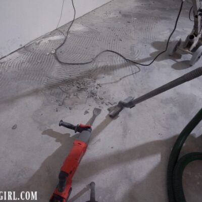 Removing Tile and Thinset from Concrete