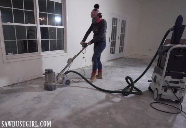 Removing Tile And Thinset From Concrete Sawdust Girl