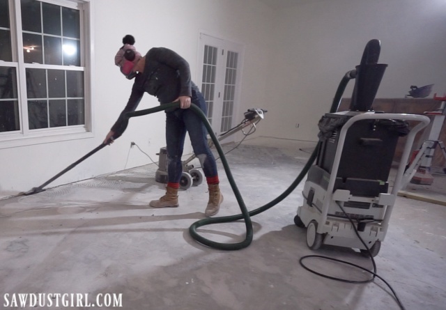 Removing Tile And Thinset From Concrete, How To Remove Tile Grout From Concrete Floor