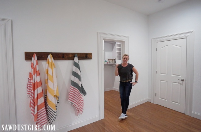 Basement bedroom and closet