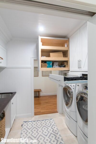 Maryville House Tour - Laundry Room, Home Office, Hallways - Sawdust Girl®