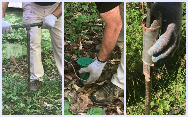 installing Sentricon termite bait stations