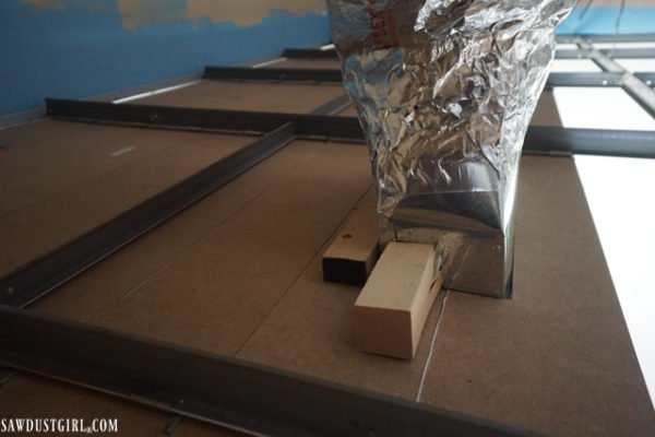Installing WoodHaven Planks And Hiding Drop Ceiling Grid! | Sawdust Girl