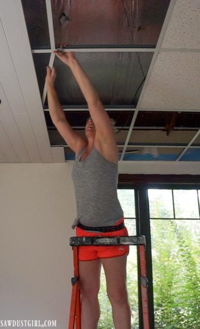 Installing Woodhaven Planks And Hiding Ugly Drop Ceiling