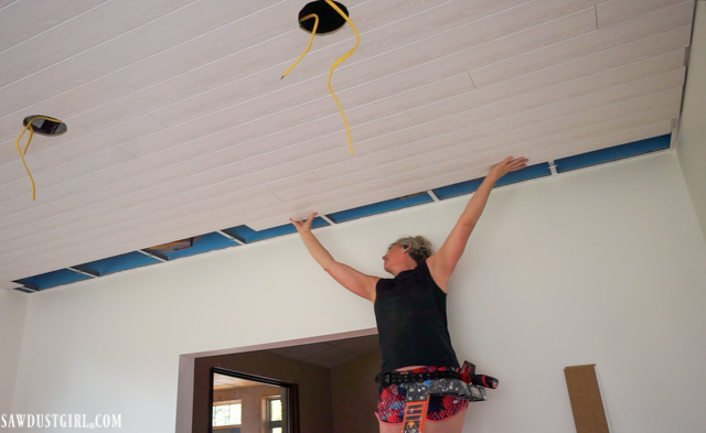 Installing Woodhaven Planks And Hiding Ugly Drop Ceiling Grid