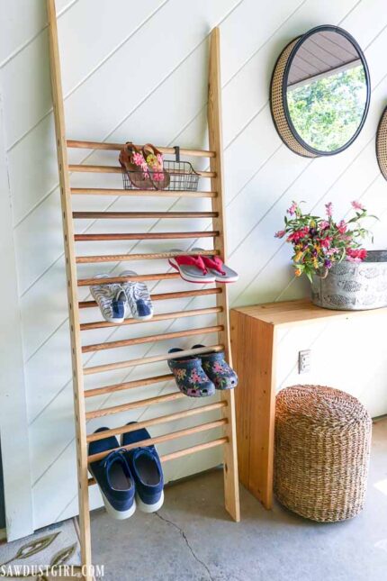 DIY Update: The Ladder Shoe Shelf