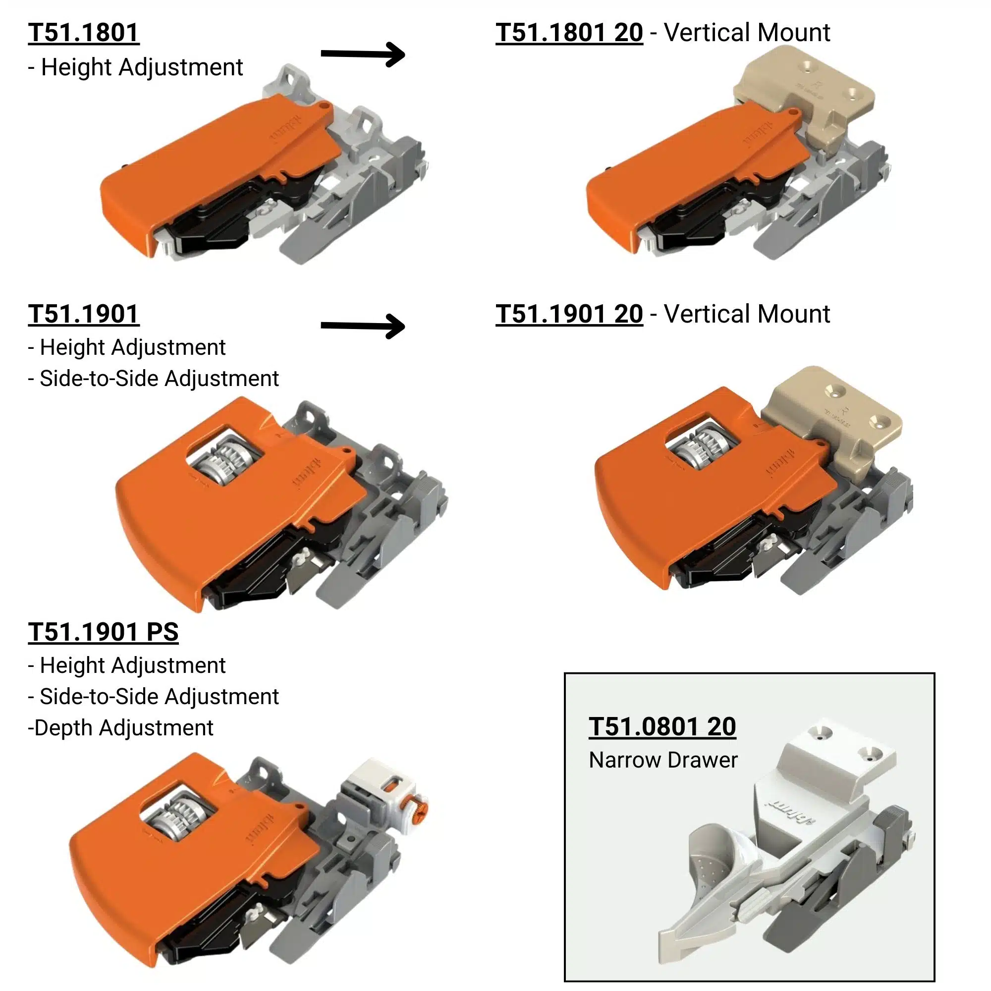 blum locking device options 563 593 glides