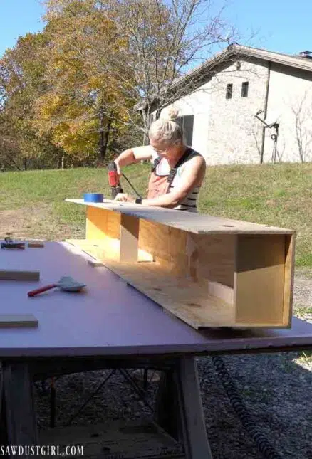 building a faux wood beam