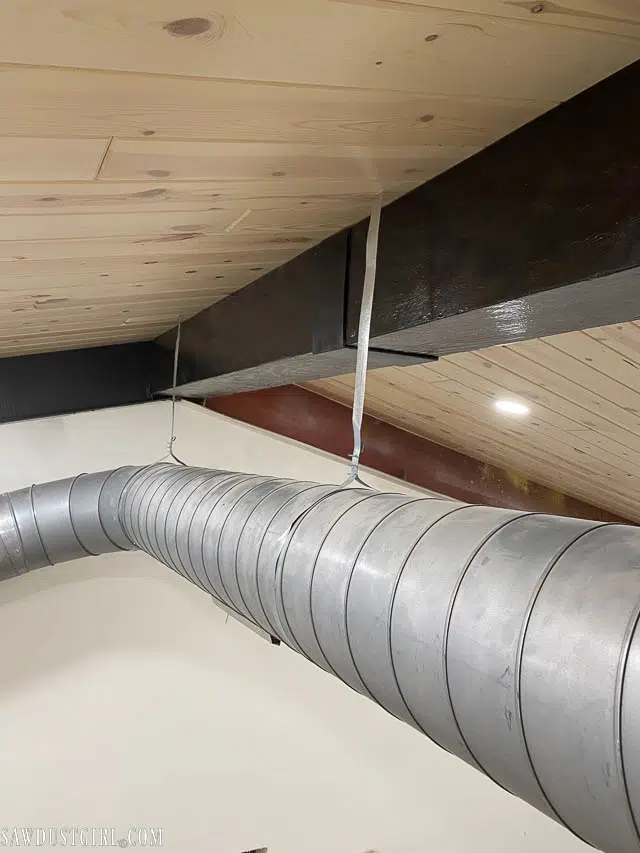 Building and Installing a Giant Faux Beam on the Ceiling faux wood beam 80