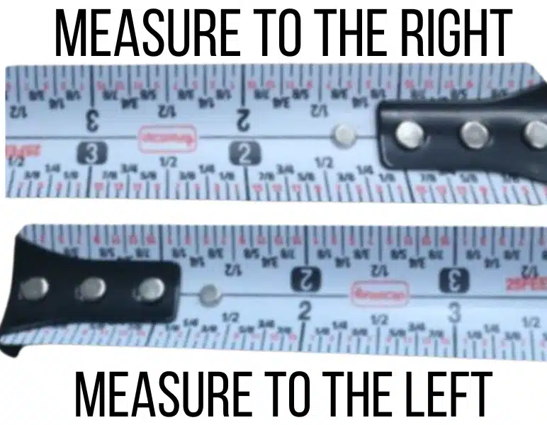 Favorite Tape Measures for Cabinet Making, DIY and Remodeling 7 lefty righty tape measure