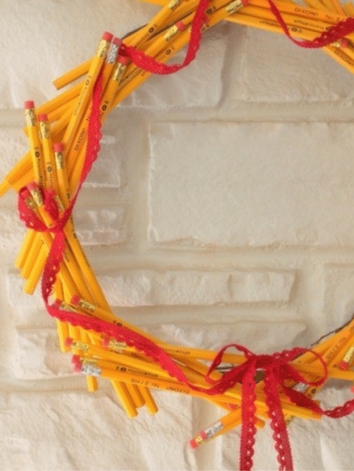 pencil wreath