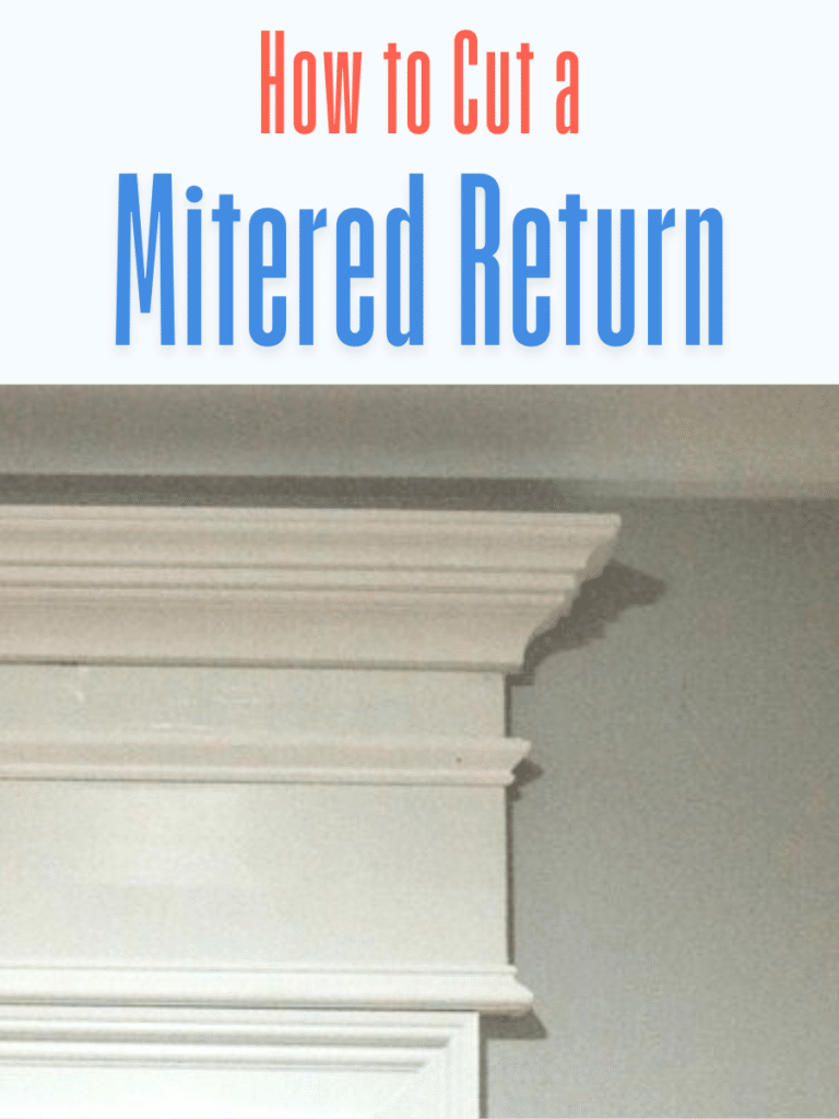 How To Create A Mitered Return On Trim Molding