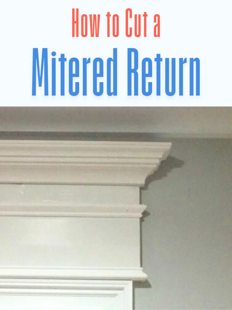 How To Create A Mitered Return On Trim Molding
