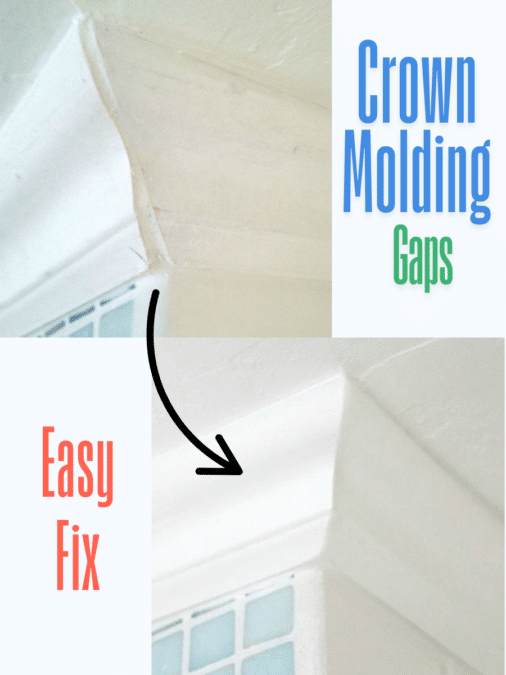 Easily fix gaps in crown molding