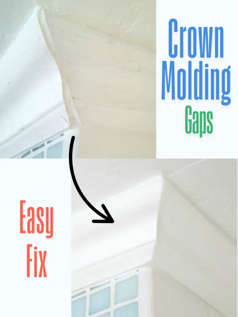 Easily fix gaps in crown molding