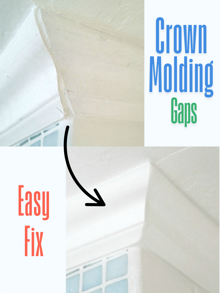 Easily fix gaps in crown molding