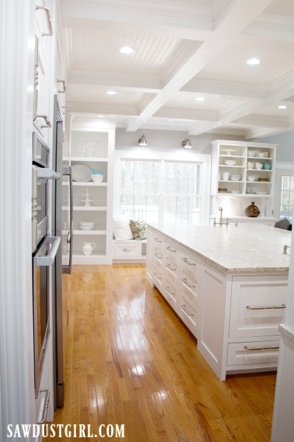Full kitchen remodel with custom cabinetry and island in the Maryville house