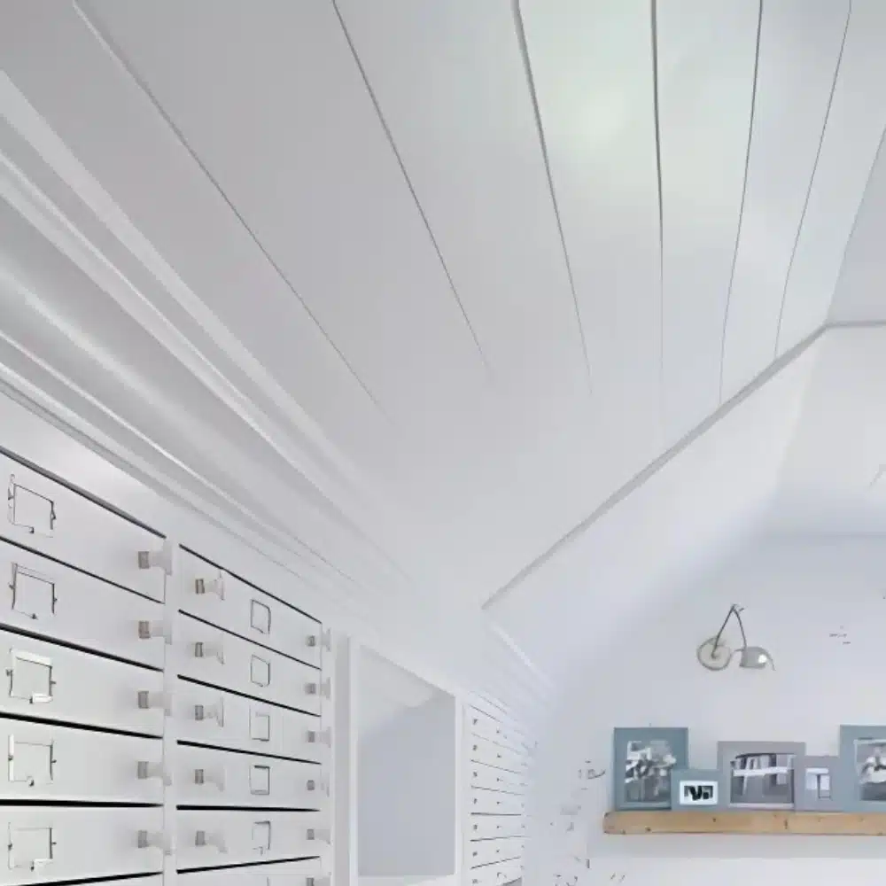 crown on angled ceiling