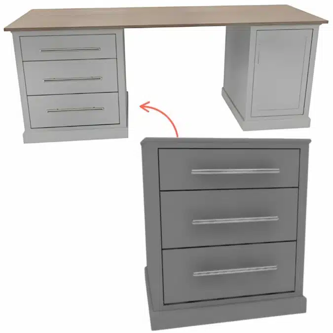 large desk cabinet
