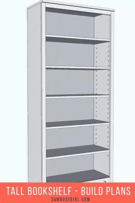Tall bookshelf build plans