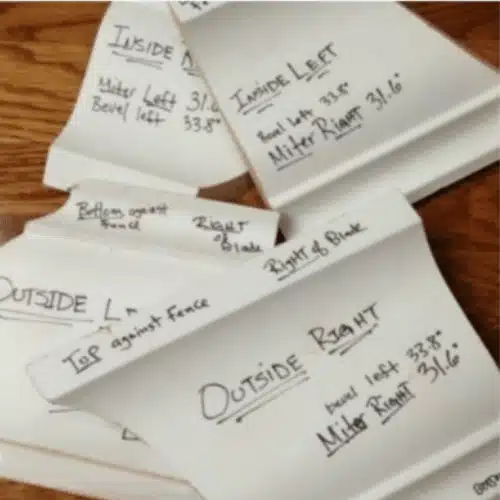crown molding cutting templates